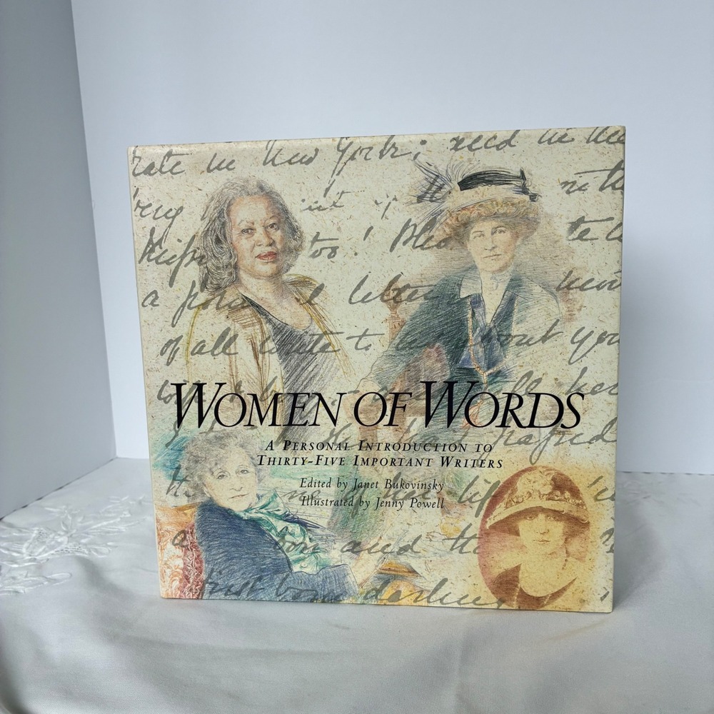 Women Of Words Janet Bukovinsky Hardcover Illust. 1994 Feminist Lit Coffee Table